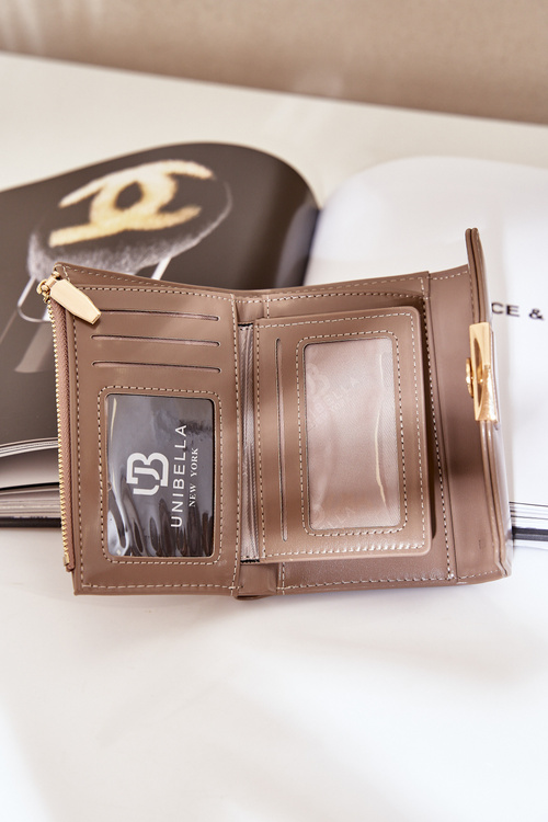 Lakován Dámský Peněženka Tmavě Béžová Rahner