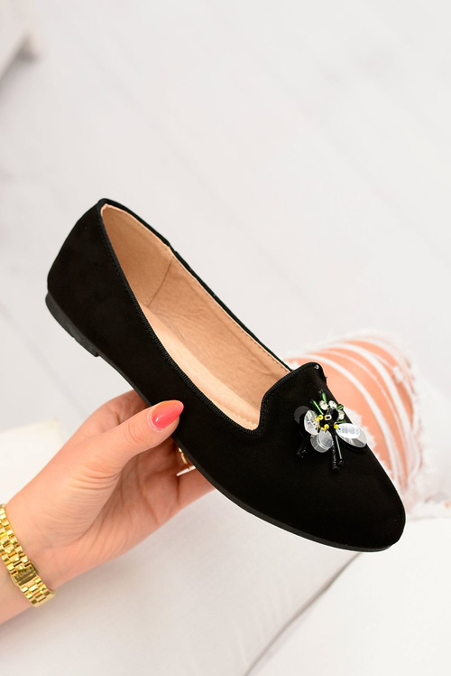 Suede Black Women's Ballerinas Lordy Vena