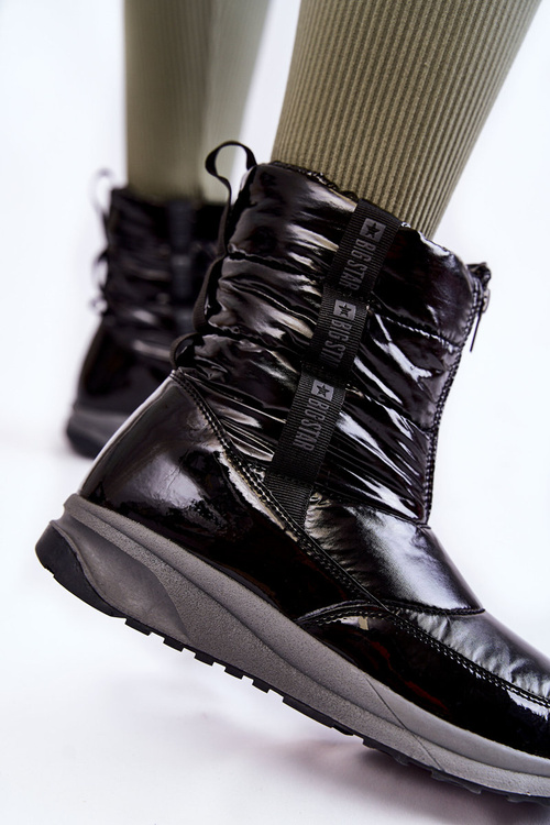 Dámske snehové topánky veľká hviezda KK274392 čierna