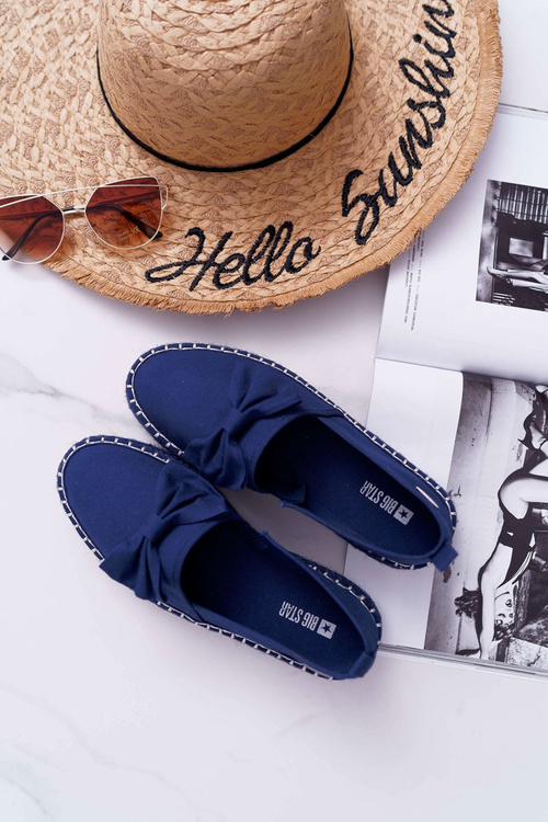 Dámské Espadrilky Textilní Big Star Tmavě Modré DD274782