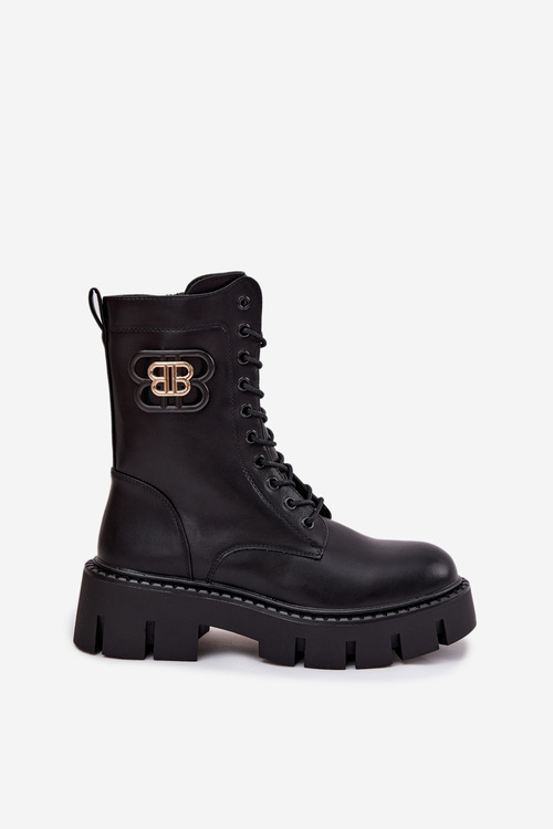 Zateplené workery dámske s ozdobou Čierne Melisse