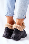Dámské Kotníkové Boty zateplené černé Limerick