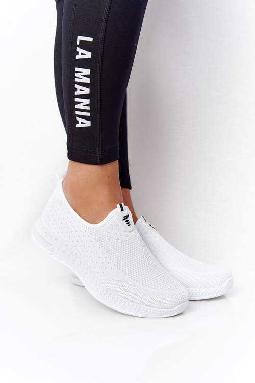 Dámské Tenisky Slip-on Bile Be Stretchy