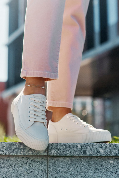 Dámske Textilné Tenisky Big Star RR274407 Béžové