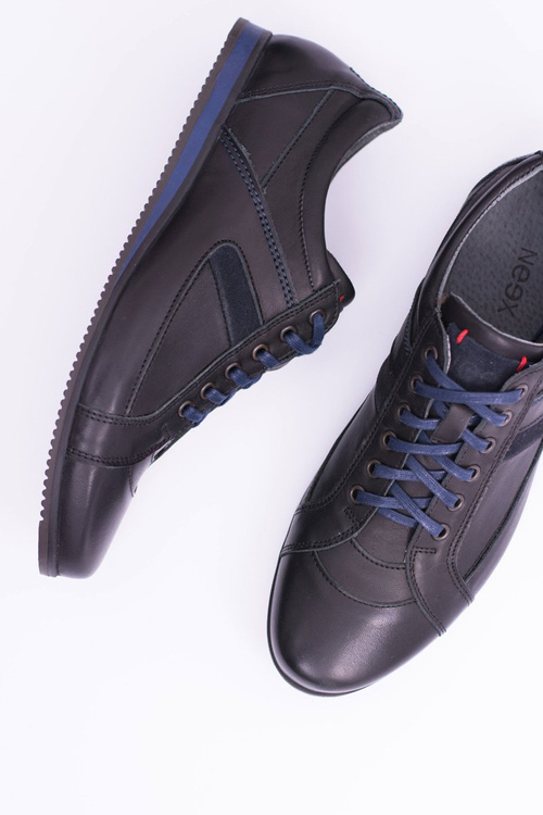 Pánske kožené športové topánky sferis čierna