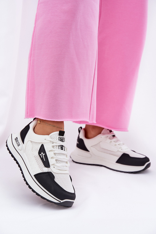 Dámska Športová Obuv Na Platforme Big Star RR274A223 HI-POLY SYSTEM Čierna-Biela