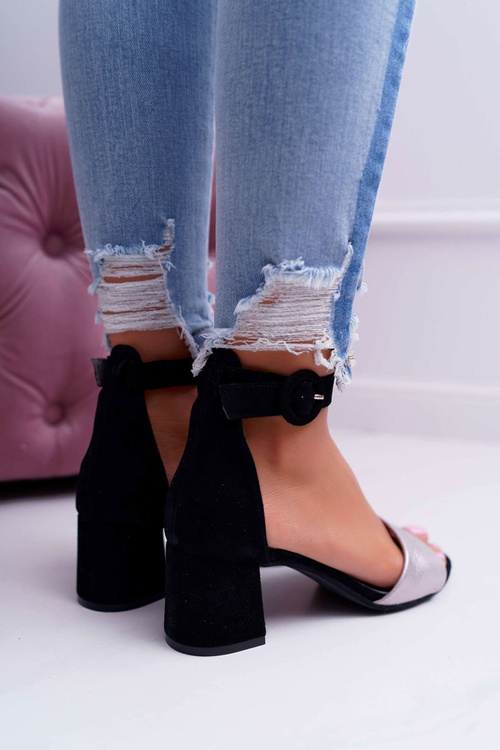 Kožené sandále Maciejka 04141-01 Čierna