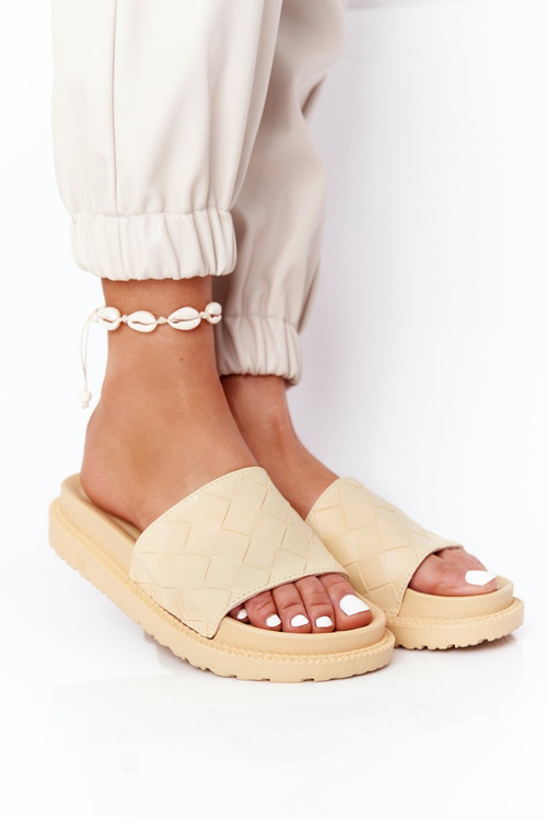 Dámské Nazouváky Na Platformě Big Star HH274689 Žluté