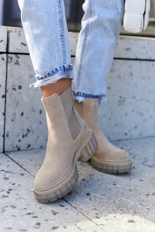 Dámska semišová topánka ľahká béžová chovateľská stanica