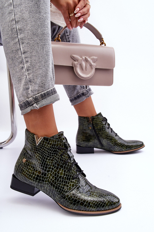 Dámska koža Maciejka Boots 5743C-09 Zelená