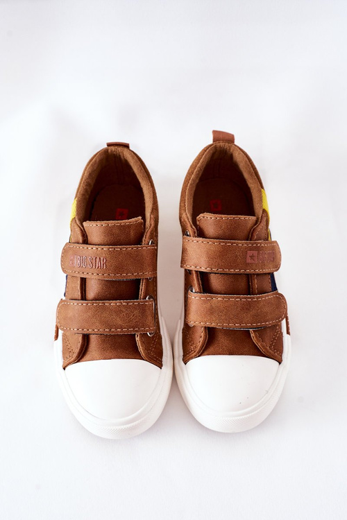 Dětské Tenisky Se Suchým Zipem Big Star II374017 Camel