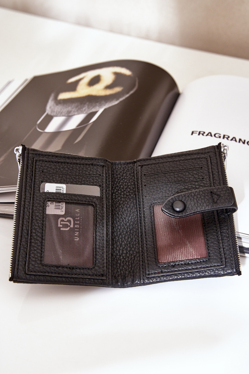 Eko kožená dámska peňaženka čierna Bronica