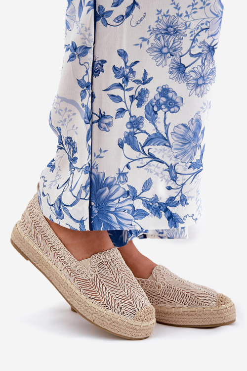 Dámske Espadrilky na Platforme Béžové Vinceza 17392