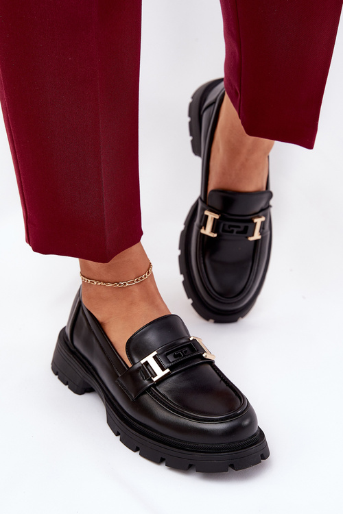 Dámske Mokasíny Z Eko Kože Čierne Lomnela