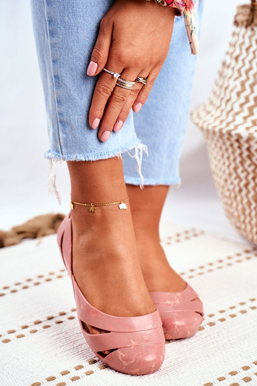 Ženské voňavé gumové baleríny nahé béžové béžové ff285054