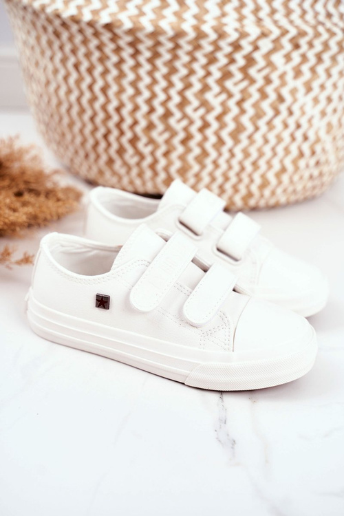 Dětská Obuv Tenisky Big Star na Suchý Zip Bílé GG374010