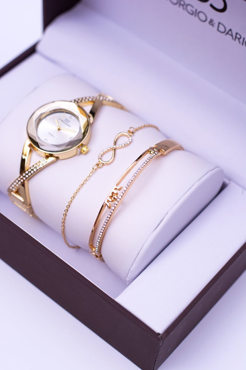 Nastavte náramky Giorgio Dario zlaté hodinky