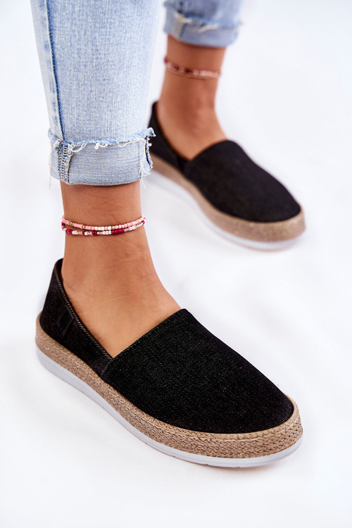 Dámské Sneakers Slip On Big Star KK276008 Černé