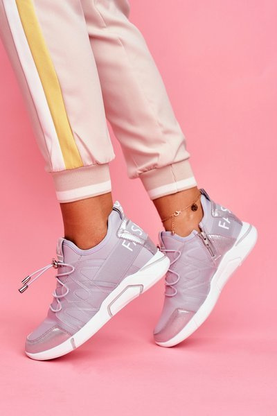 Dámská Sportovní Obuv se Zipem Šedá Terfin