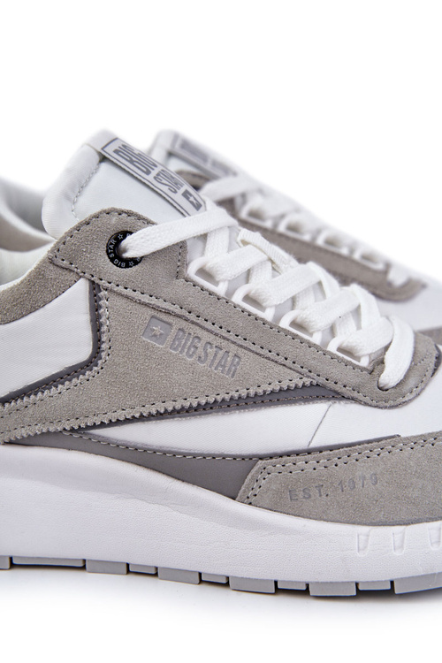 Pánské sportovní boty Big Star KK174021 Bílá a šedá