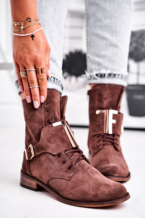 Dámsky semišový hnedý Nicole 2591 topánky