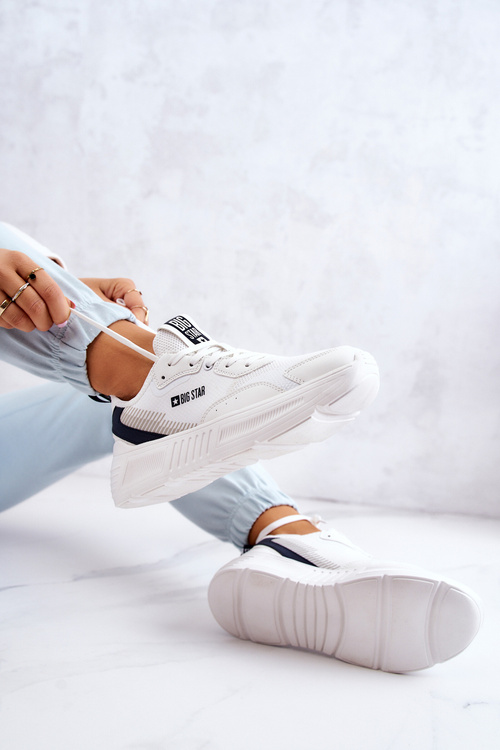 Módní tenisky Sportovní obuv Big Star JJ274596 Bílá