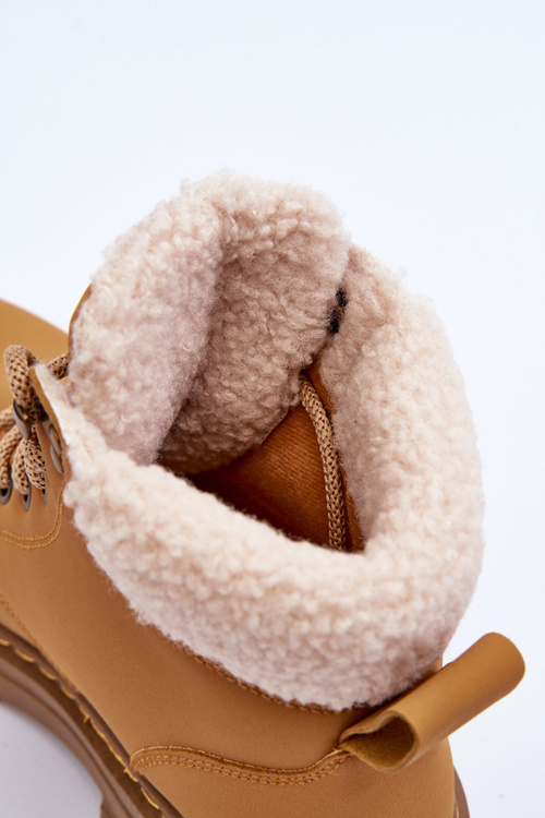 Dámske topánky s hnedou ovčou kožou Jette