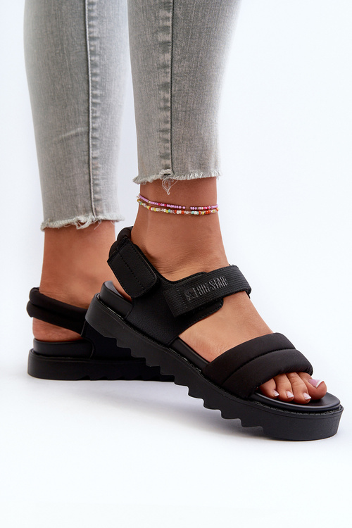 Dámske sandále na platforme Big Star NN274750 Čierne