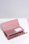 Duży Damski Różowy Portfel