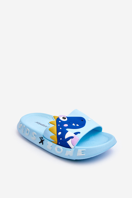 Dětské pěnové pantofle Dinosaur Light Blue Dario