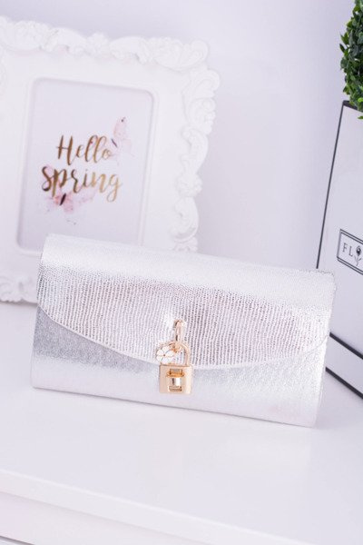 Stříbrná spojka taška na batoh Zlatý řetízek