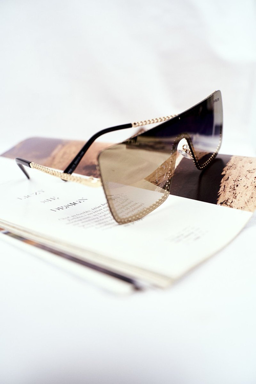 Sluneční Brýle Prius PRE-12 Zlaté Zrcadlo řetěz