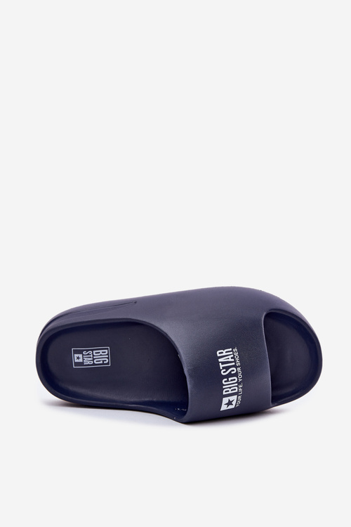 Pánske Pěnové Sandále S Logom Big Star RR174A014 Tmavomodré