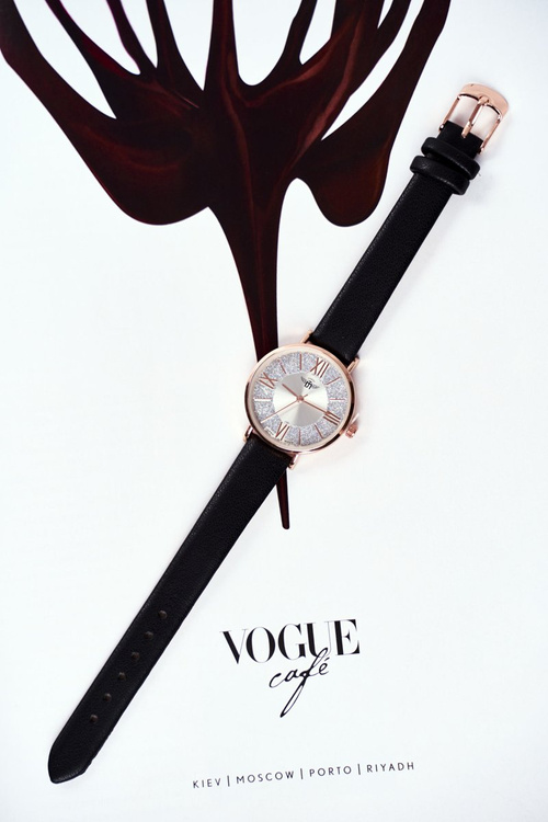 Dámske hodinky Michael John Black Brocade Romano