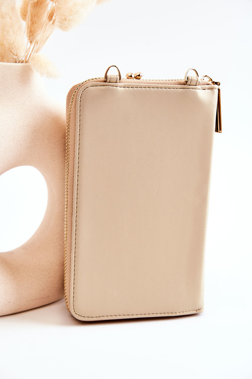 Elegantná kabelka portfólia 2in1 Monnari EtuA050-023 béžová zlatá