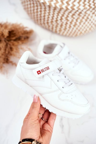 Dětská Sportovni Obuv Sneakers Big Star GG374057 Bíle