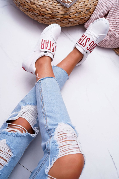 Dámska veľká hviezda biele EE274039 tenisky