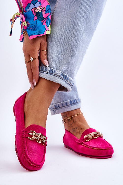 Dámske posuvné semišové Sorento Fuchsia Poise