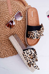 Ženské papuče Vices Black Leopard 6275