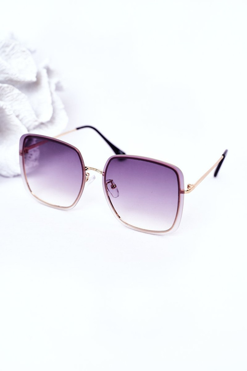 Zlaté Hranaté Brýle Grafitové Ombre