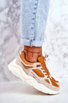 Dámská Sportovní Obuv Sneakers Big Star GG274653 Hnede-Béžové