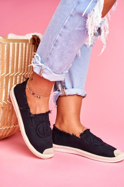 dámské espadrilky Černé Flaure