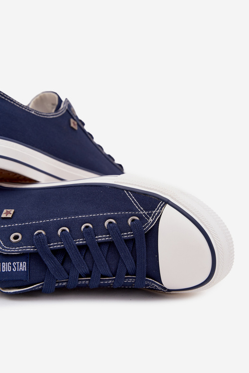 Pánské Nízké Tenisky Materiálové Big Star DD174503 Tmavě Modré