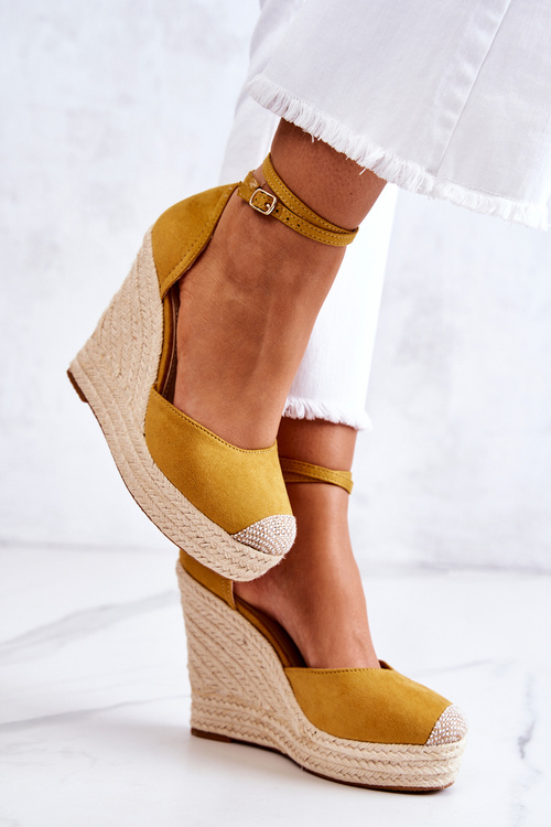 Espadrilky Na Klínu žluté Nemeira