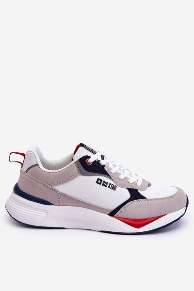 Pánská sportovní obuv Memory Foam Big Star LL174235 Bílá a šede