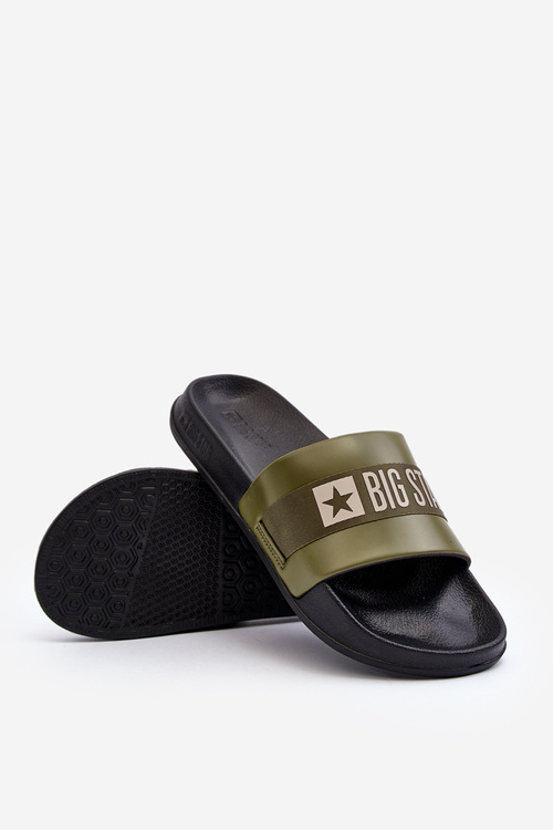 Mužské Klasické Žabky Big Star LL174458 Khaki