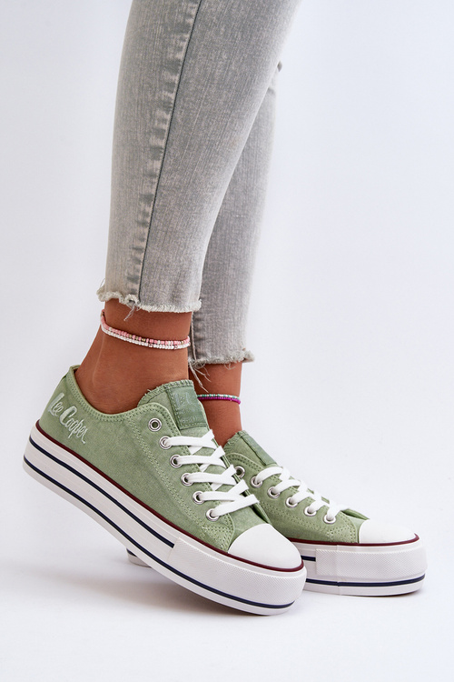 Dámské tenisky na tlusté podrážce Lee Cooper LCW-24-31-2217 zelené
