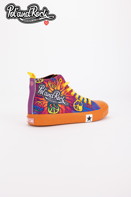 Tenisky Pol'and'Rock Festival X Big Star SS174502 Oranžové