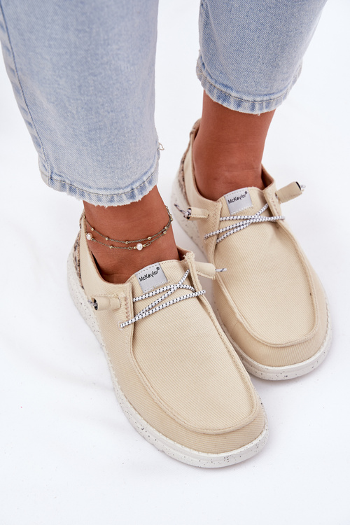 Ľahké Dámske Poltopánky McKeylor 96116 Béžové