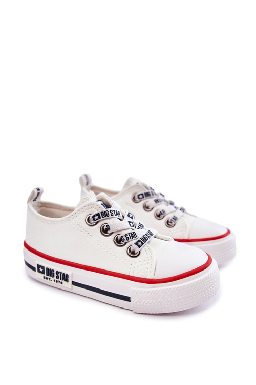 Dětské kožené tenisky BIG STAR KK374042 Bílé